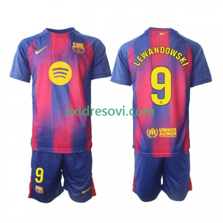 FC Barcelona Robert Lewandowski 9 Domaći Dječji Nogometni Dres 2025-2026